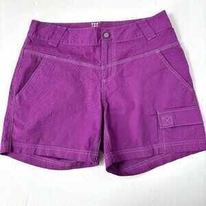 Title Nine Purple Brash Sports Hiking Cargo Shorts Sz 4